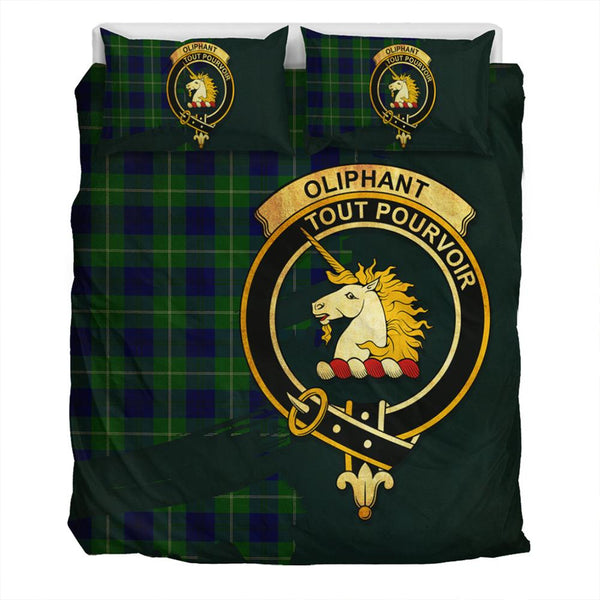 Oliphant Modern Tartan Classic Crest Bedding Set