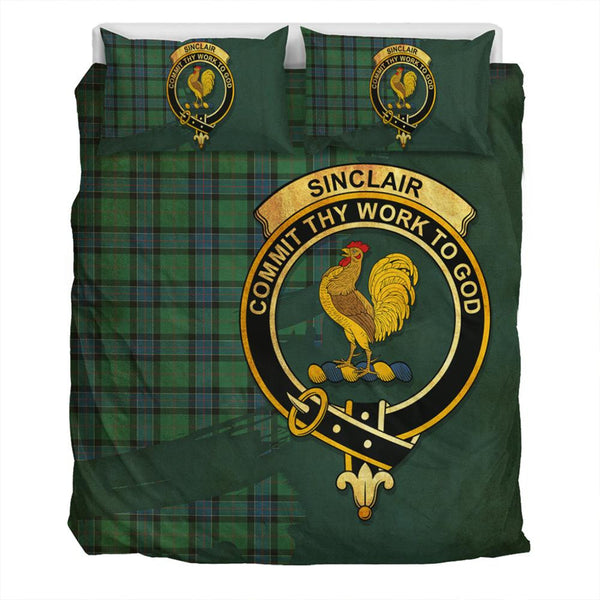 Sinclair Hunting Ancient Tartan Classic Crest Bedding Set