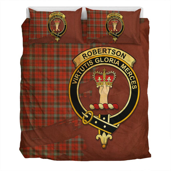 Robertson Weathered Tartan Classic Crest Bedding Set