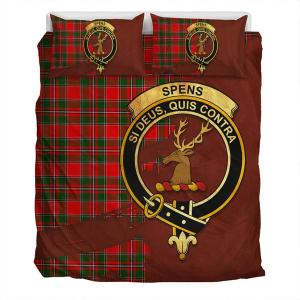 Spens Modern Tartan Classic Crest Bedding Set