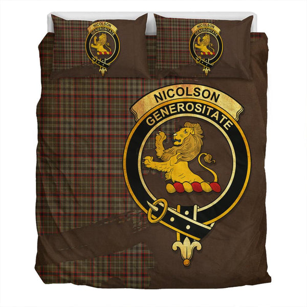 Nicolson Hunting Weathered Tartan Classic Crest Bedding Set