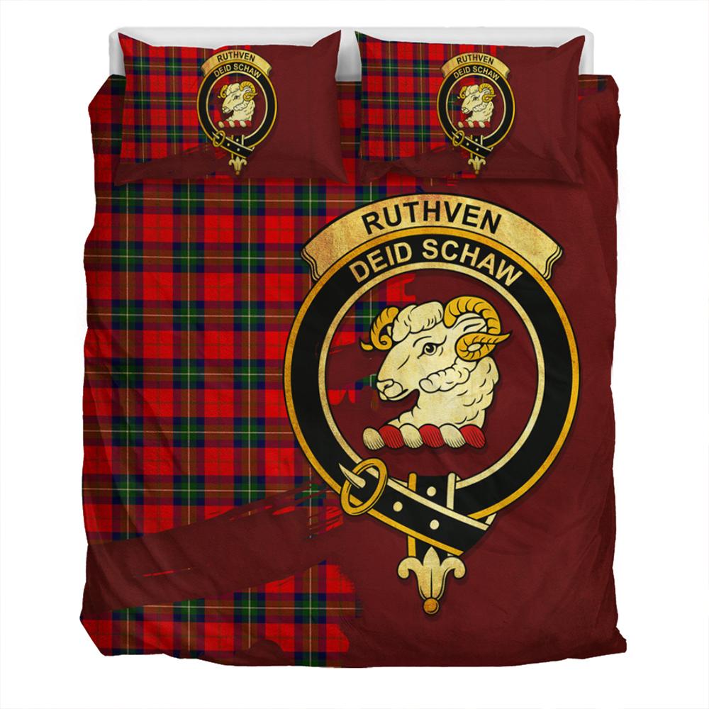 Ruthven Modern Tartan Classic Crest Bedding Set