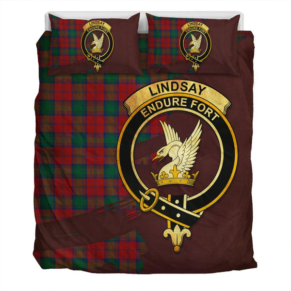 Lindsay Modern Tartan Classic Crest Bedding Set