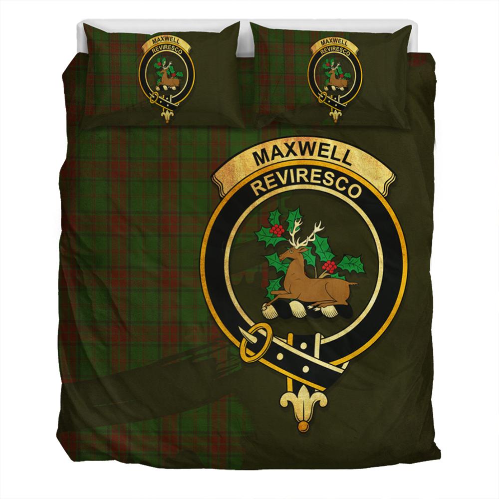 Maxwell Hunting Tartan Classic Crest Bedding Set