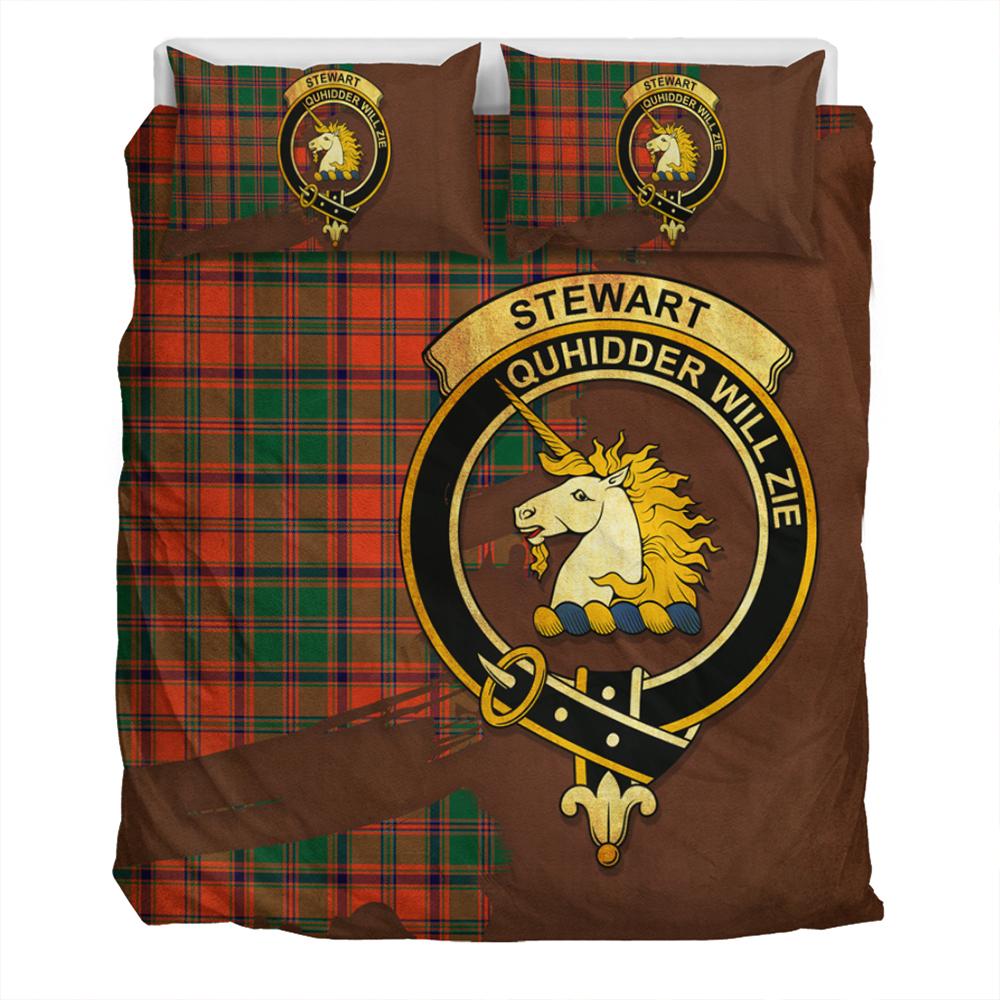 Stewart of Appin Ancient Tartan Classic Crest Bedding Set