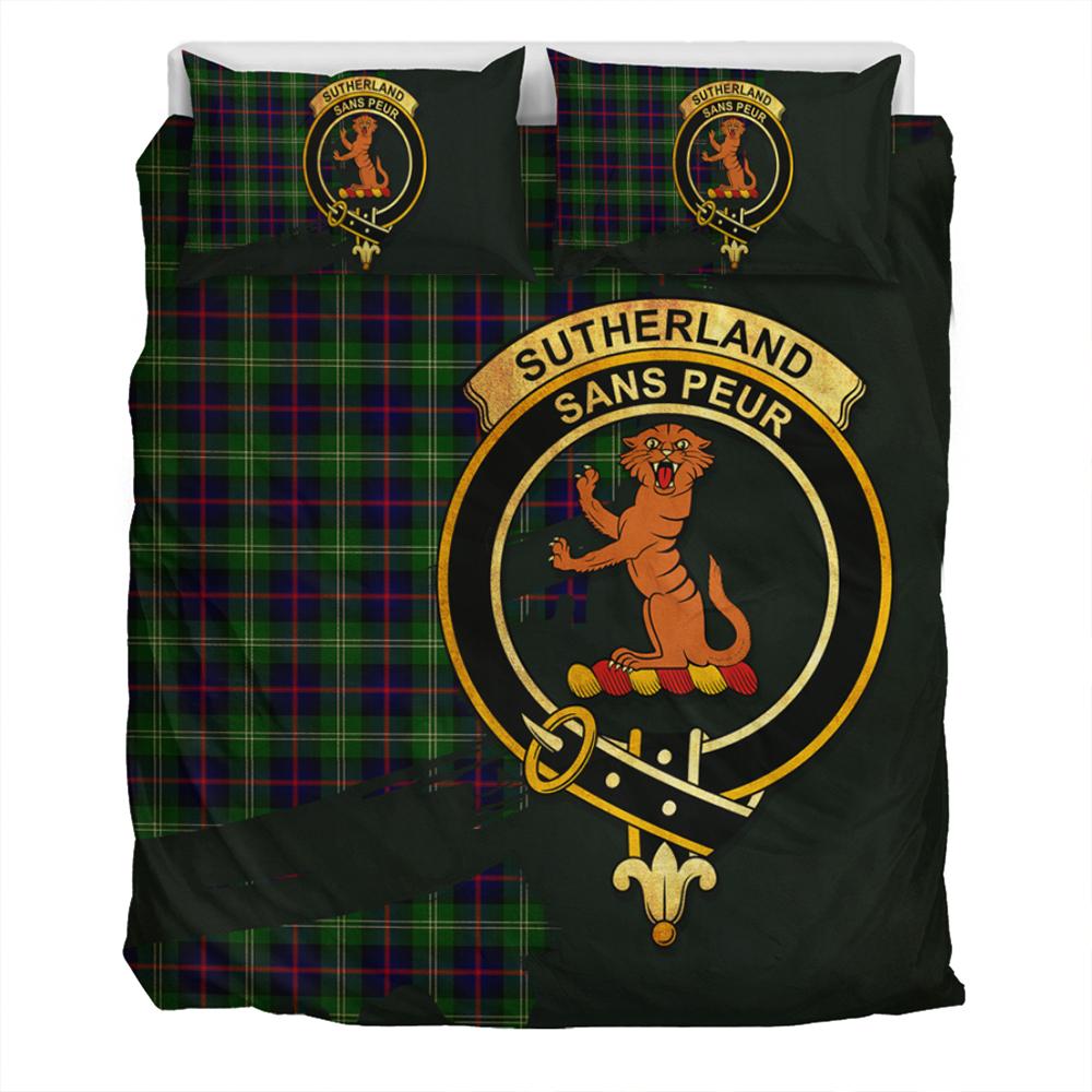 Sutherland Modern Tartan Classic Crest Bedding Set