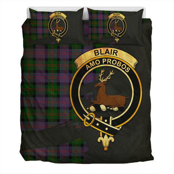 Blair Modern Tartan Classic Crest Bedding Set