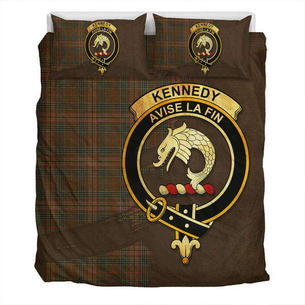 Kennedy Weathered Tartan Classic Crest Bedding Set