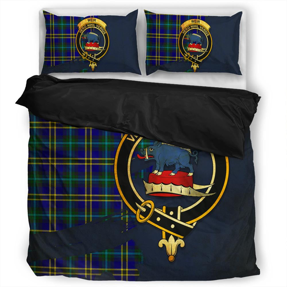 Weir Modern Tartan Classic Crest Bedding Set