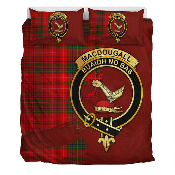 MacDougall Modern Tartan Classic Crest Bedding Set