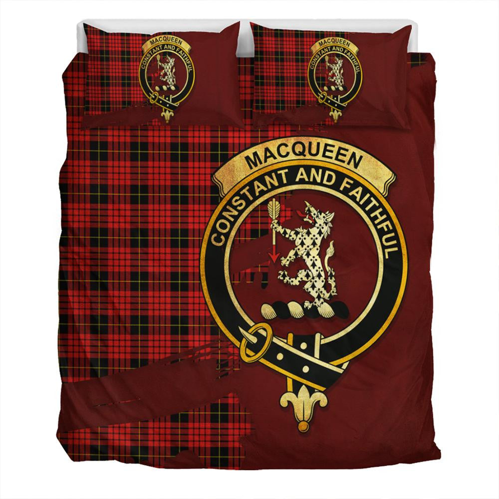 MacQueen Modern Tartan Classic Crest Bedding Set