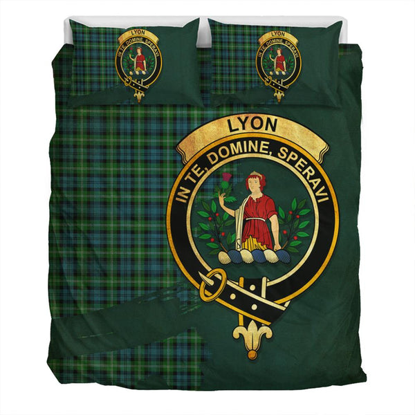 Lyon Clan Tartan Classic Crest Bedding Set