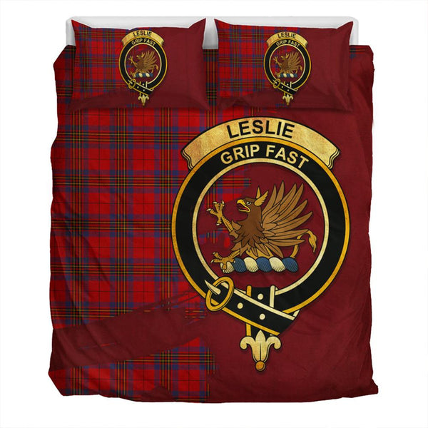 Leslie Modern Tartan Classic Crest Bedding Set