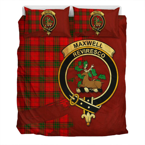 Maxwell Modern Tartan Classic Crest Bedding Set