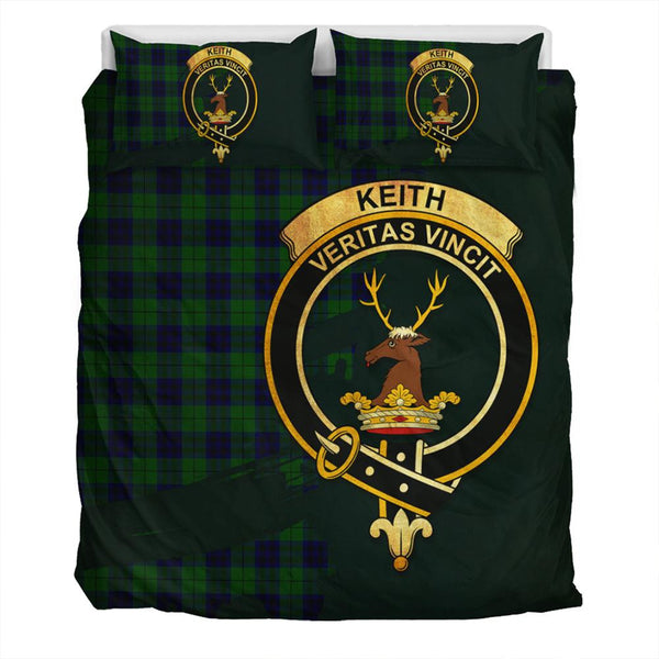 Keith Modern Tartan Classic Crest Bedding Set