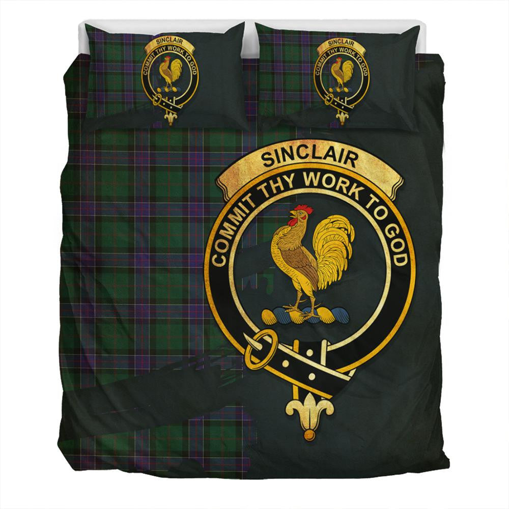 Sinclair Hunting Modern Tartan Classic Crest Bedding Set