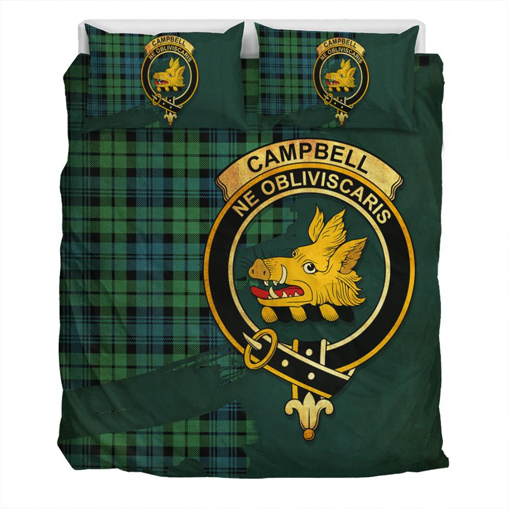 Campbell Ancient 01 Tartan Classic Crest Bedding Set