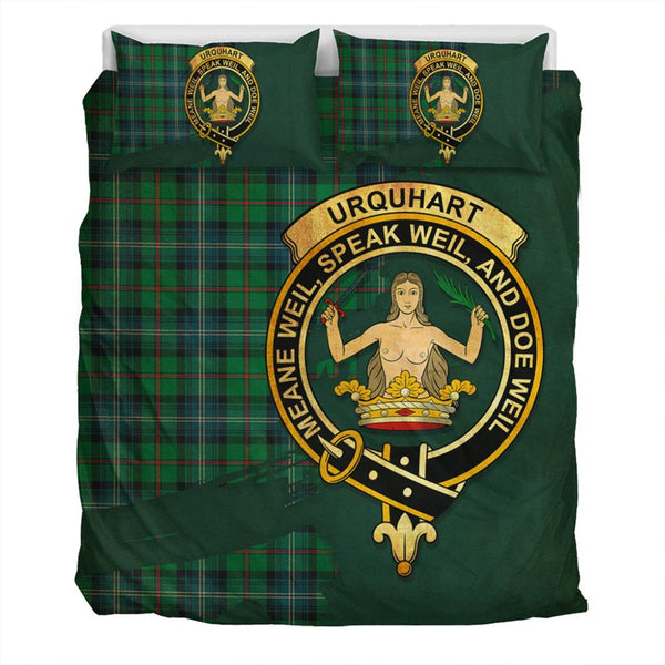 Urquhart Ancient Tartan Classic Crest Bedding Set