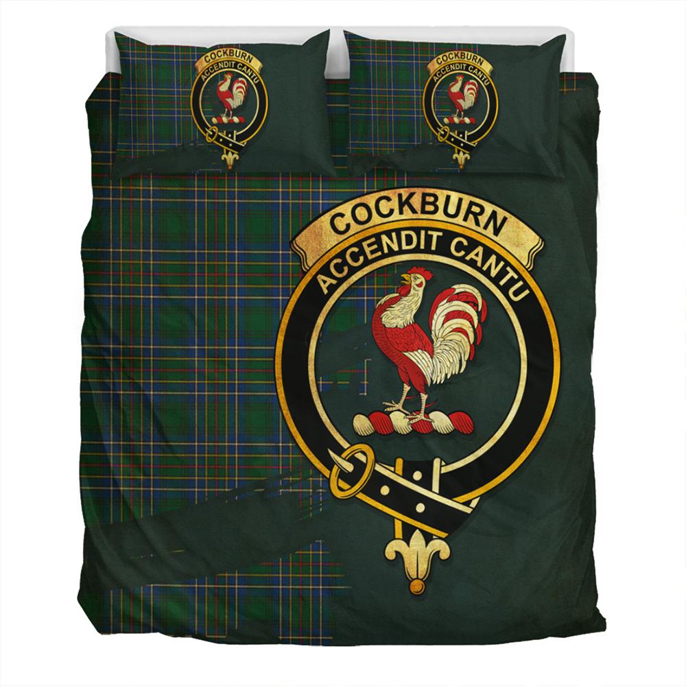 Cockburn Ancient Tartan Classic Crest Bedding Set