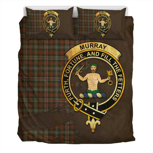 Murray of Atholl Weathered Tartan Classic Crest Bedding Set