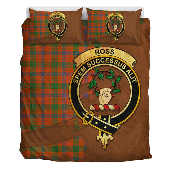 Ross Ancient Tartan Classic Crest Bedding Set