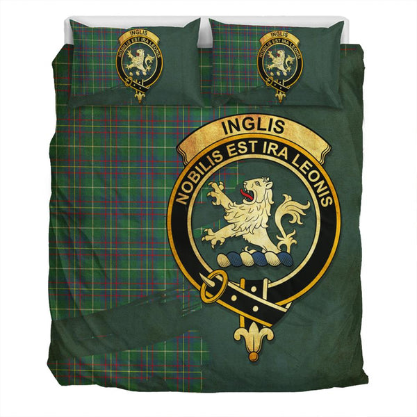 Inglis Ancient Tartan Classic Crest Bedding Set