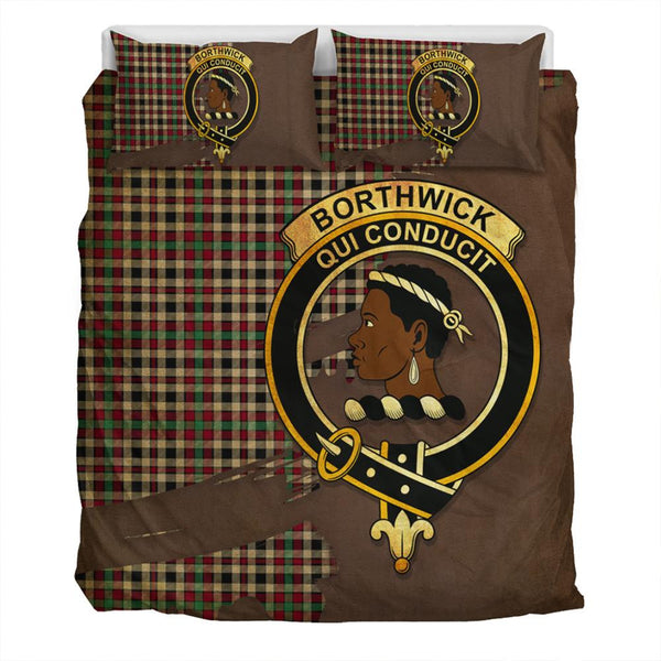 Borthwick Dress Ancient Tartan Classic Crest Bedding Set