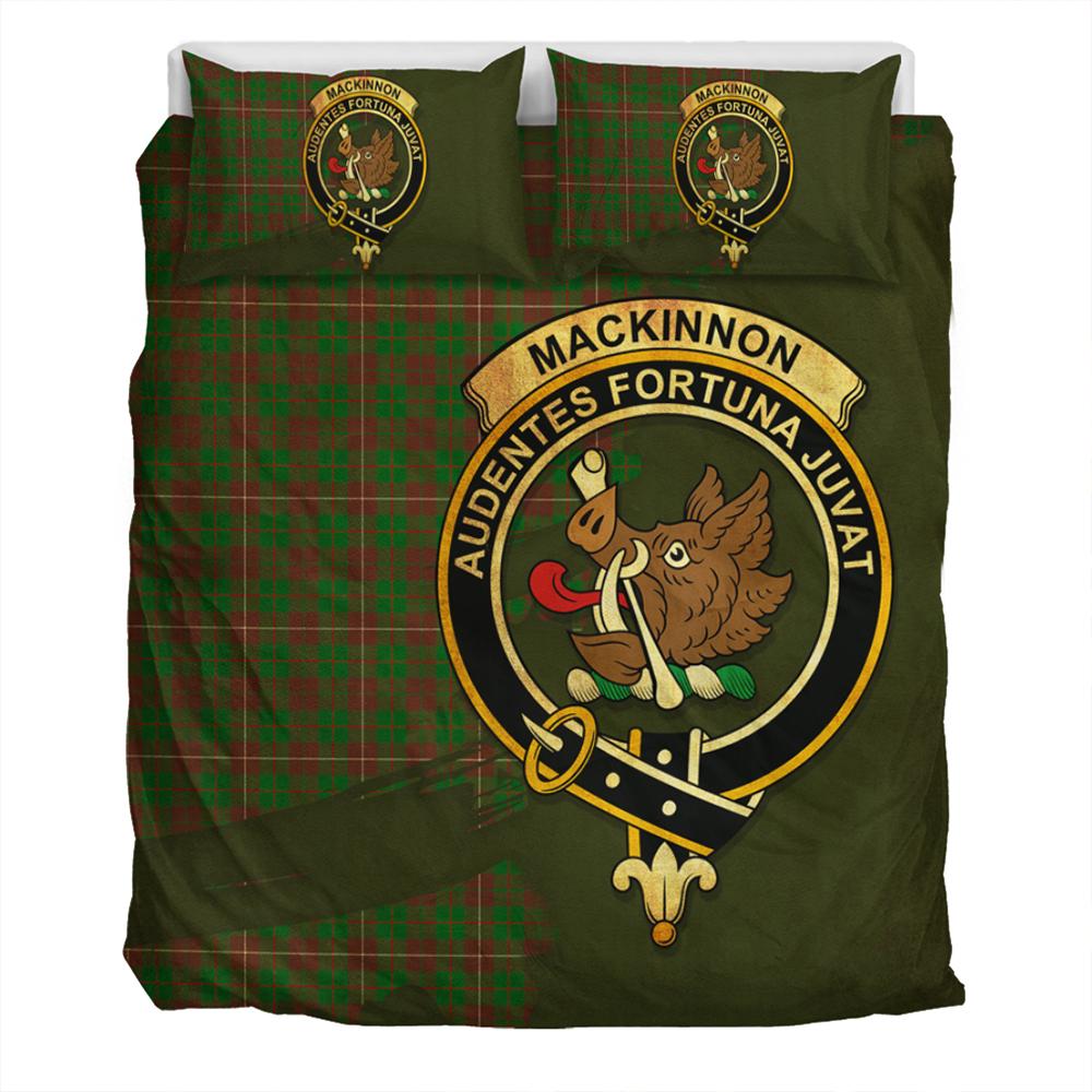 MacKinnon Hunting Modern Tartan Classic Crest Bedding Set