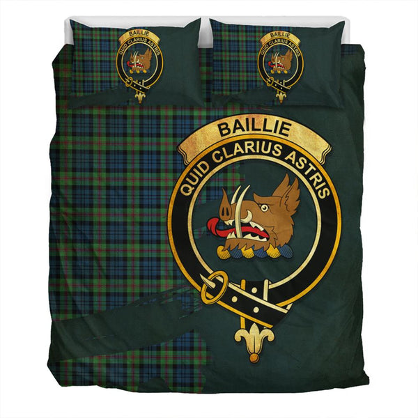 Baillie Ancient Tartan Classic Crest Bedding Set