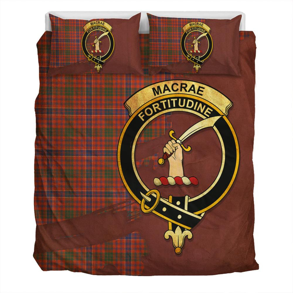 MacRae Ancient Tartan Classic Crest Bedding Set