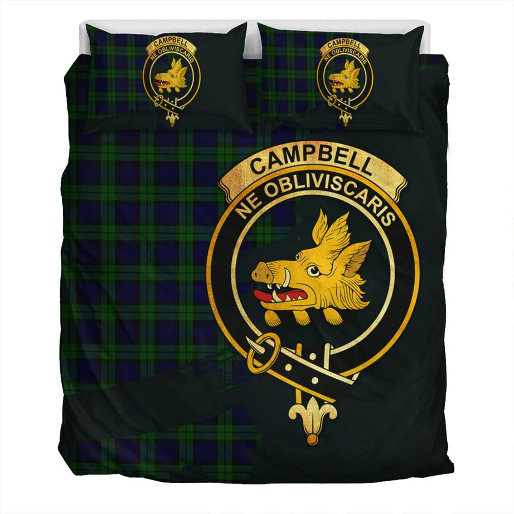 Campbell Modern Tartan Classic Crest Bedding Set