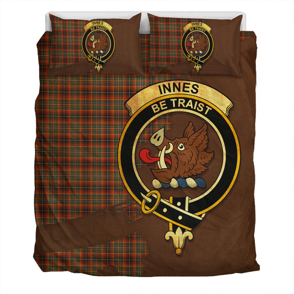 Innes Ancient Tartan Classic Crest Bedding Set