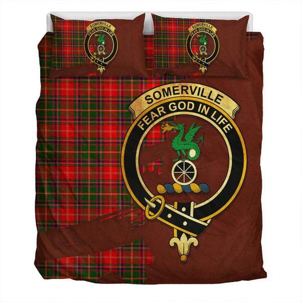 Somerville Modern Tartan Classic Crest Bedding Set