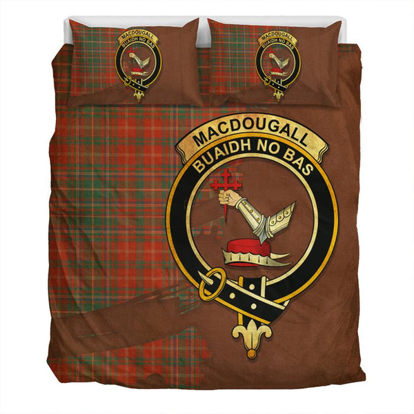 MacDougall Ancient Tartan Classic Crest Bedding Set