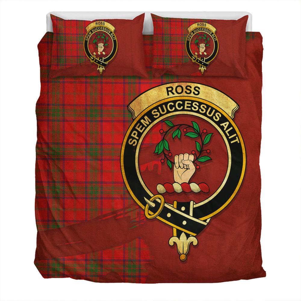 Ross Modern Tartan Classic Crest Bedding Set