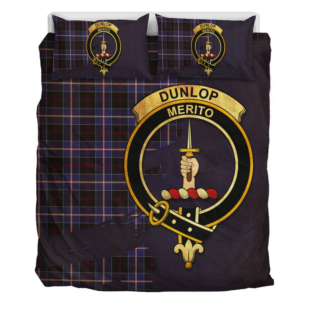 Dunlop Modern Tartan Classic Crest Bedding Set