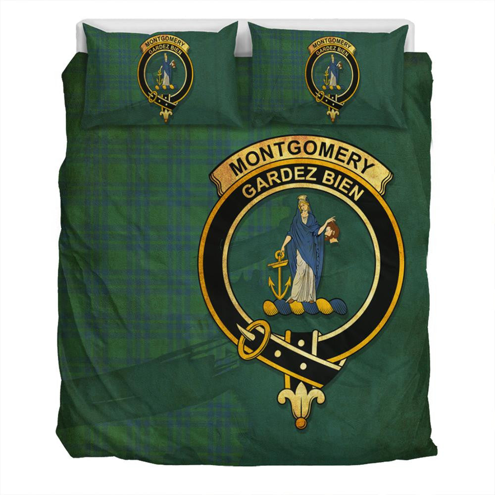 Montgomery Ancient Tartan Classic Crest Bedding Set