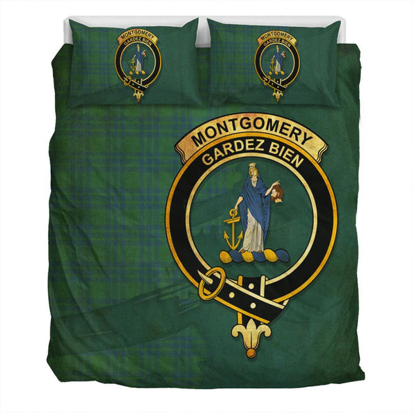 Montgomery Ancient Tartan Classic Crest Bedding Set