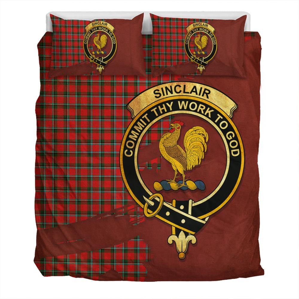 Sinclair Modern Tartan Classic Crest Bedding Set