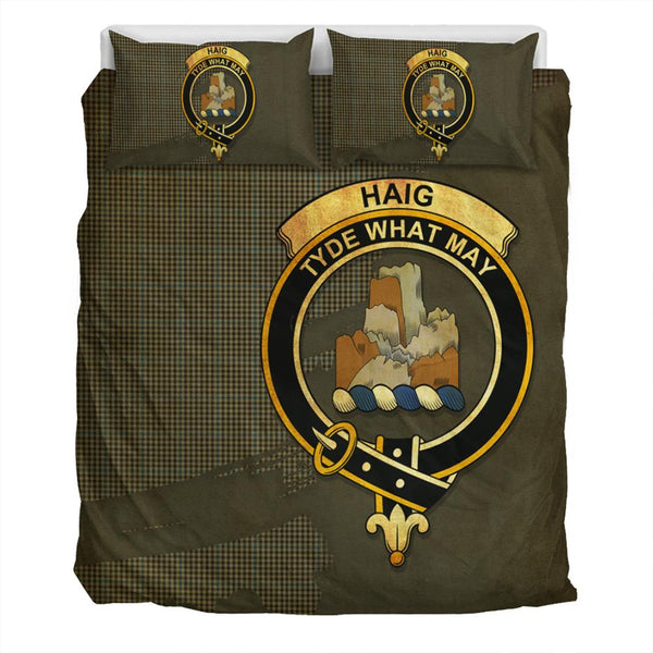 Haig Check Tartan Classic Crest Bedding Set