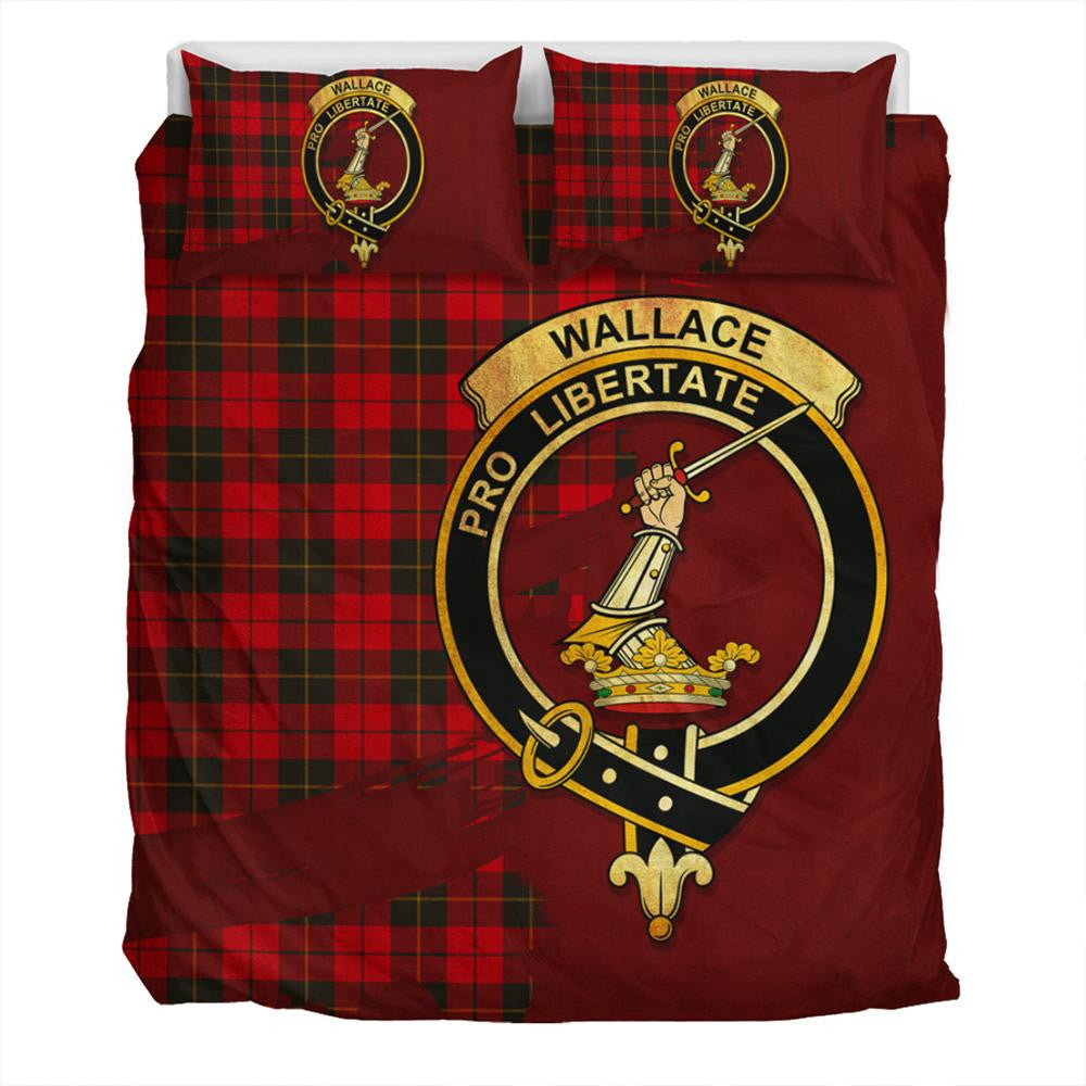 Wallace Weathered Tartan Classic Crest Bedding Set