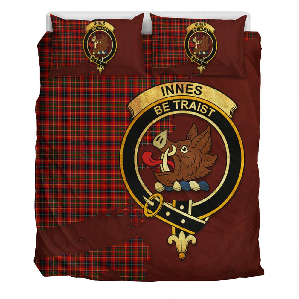 Innes Modern Tartan Classic Crest Bedding Set