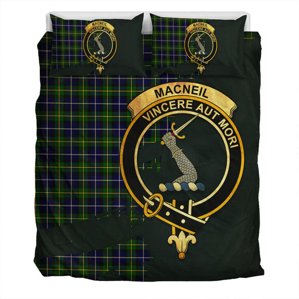 MacNeill of Barra Modern Tartan Classic Crest Bedding Set