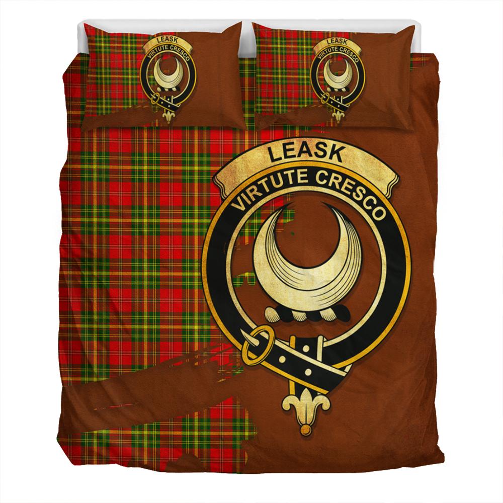 Leask Tartan Classic Crest Bedding Set