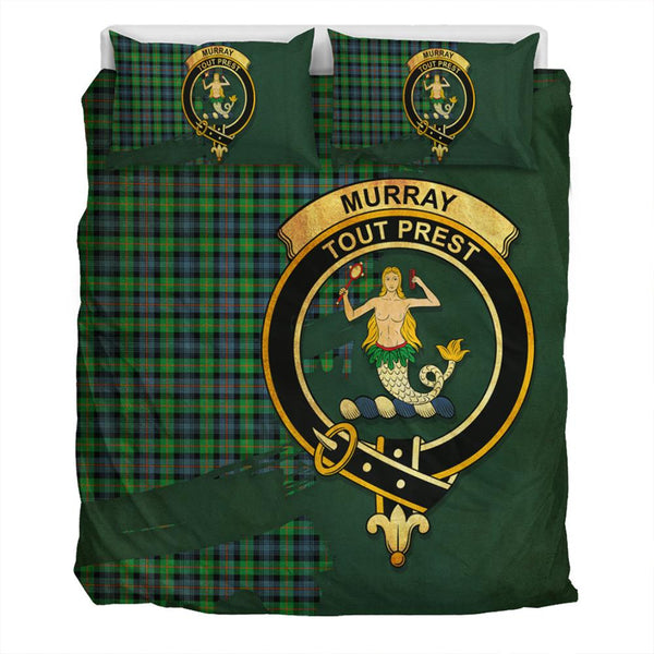 Murray of Atholl Ancient Tartan Classic Crest Bedding Set