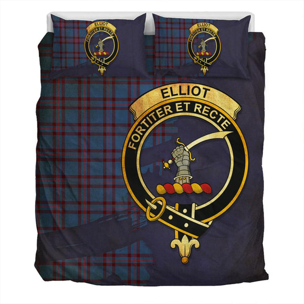 Elliot Modern Tartan Classic Crest Bedding Set