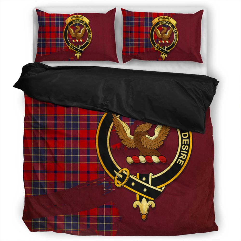 Wishart Dress Tartan Classic Crest Bedding Set