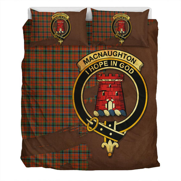 MacNaughton Ancient Tartan Classic Crest Bedding Set