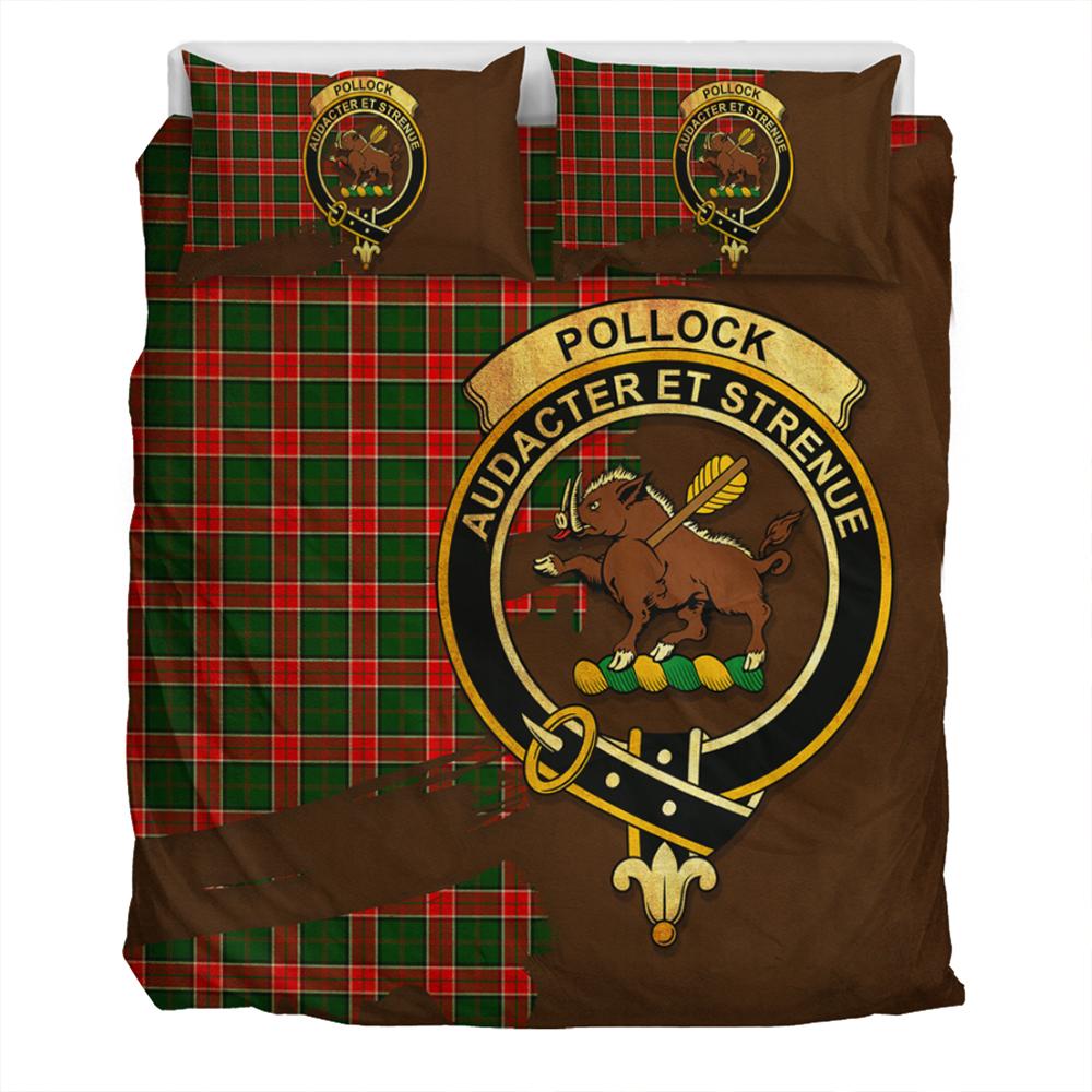 Pollock Modern Tartan Classic Crest Bedding Set