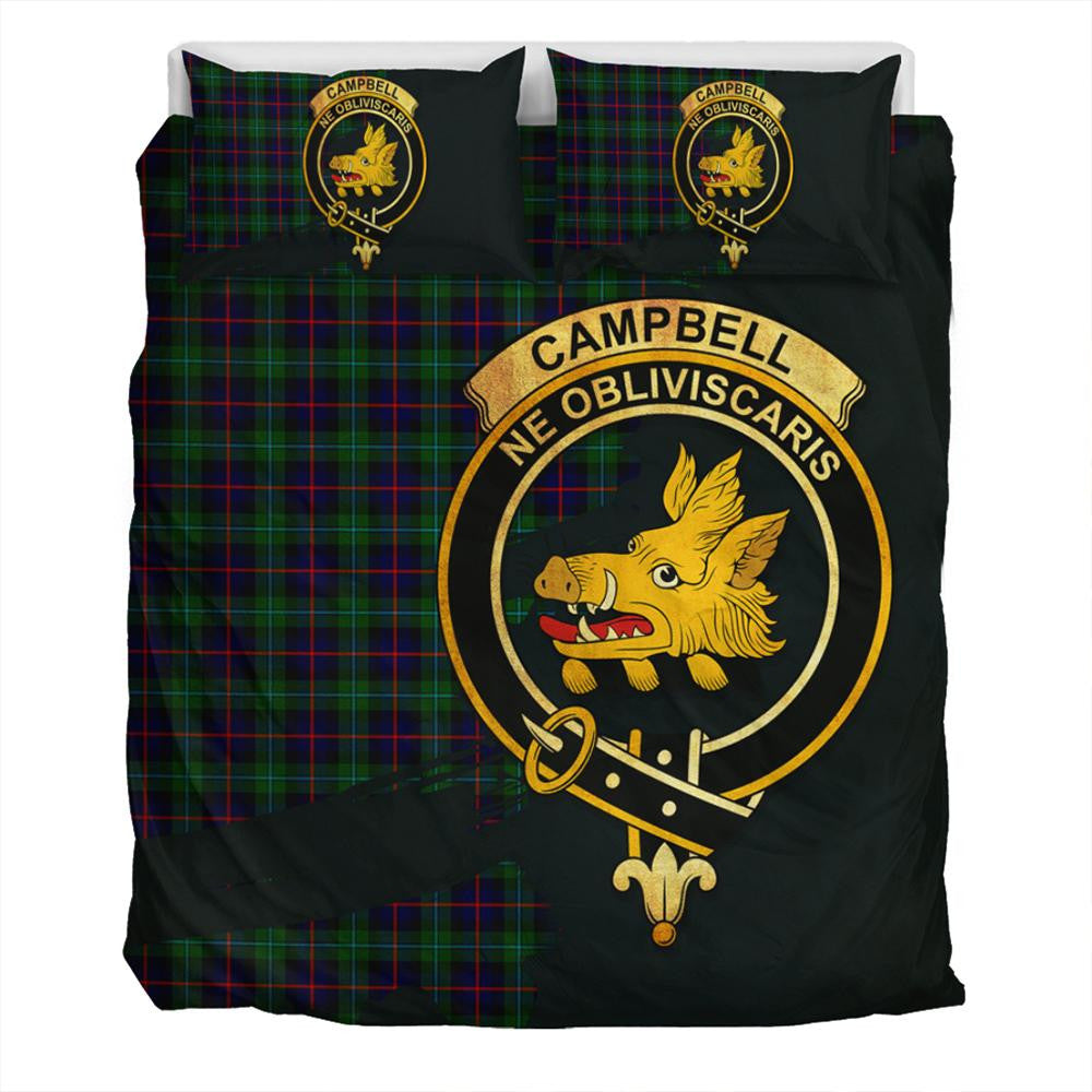 Campbell of Cawdor Modern Tartan Classic Crest Bedding Set